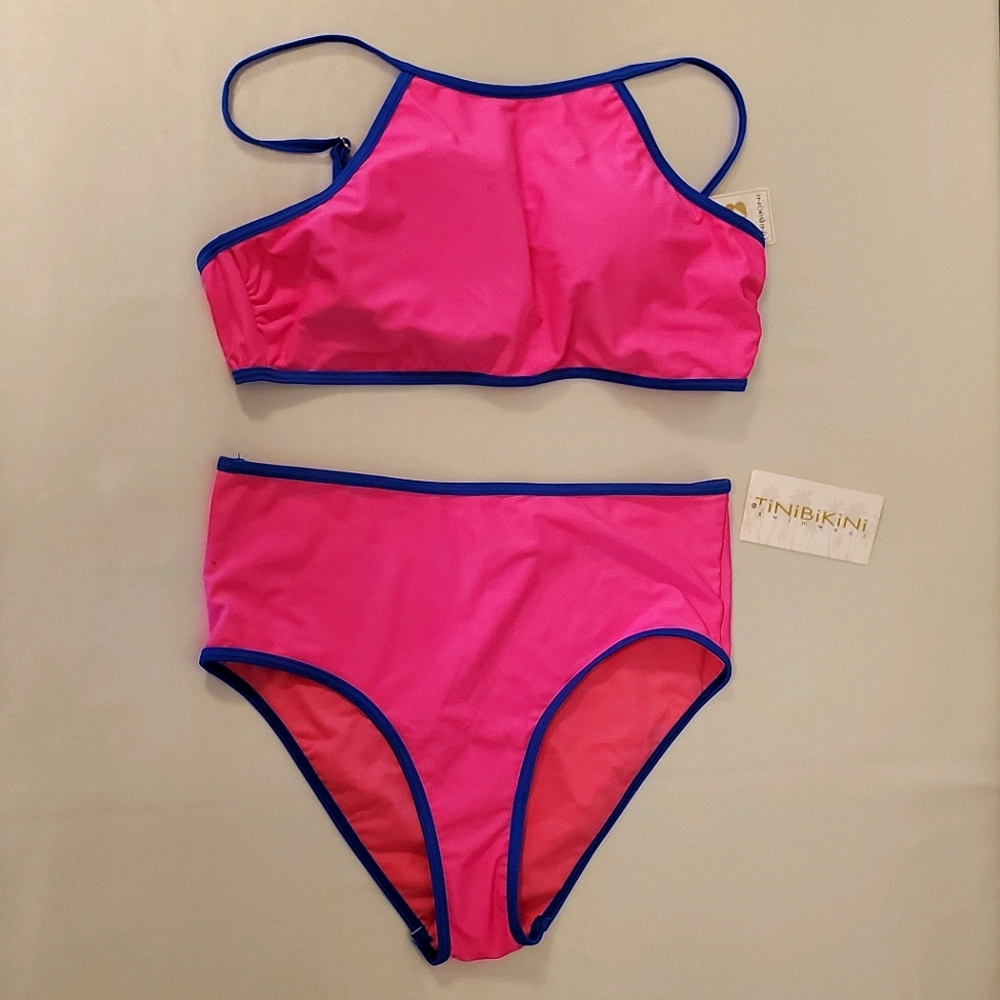 NEW⚡TiniBikini Electric Pink and Blue Bikini